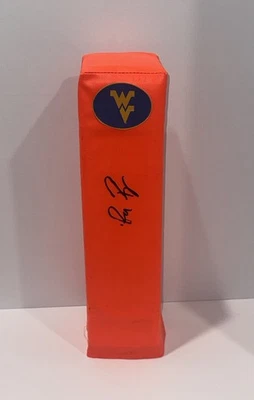 RICH RODRIGUEZ SIGNED WEST VIRGINIA MOUNTAINEERS TOUCHDOWN PYLON PROOF JSA COA - Image 1 of 2