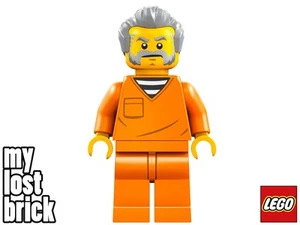 LEGO City - Prisionero Minifigura Mono Naranja del set 60419 (cty1701) - NUEVO - Imagen 1 de 6