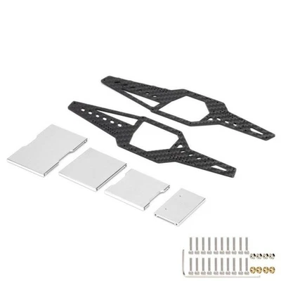 Aluminum + Carbon Fiber Roll Cage Chassis for Axial 1/24 SCX24 90081 C10 - 49g - Image 1 of 4