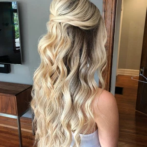Pelucas largas onduladas marrón ceniza rubio miel onduladas 100 % cabello humano 13x4 pelucas delanteras de encaje - Imagen 1 de 4