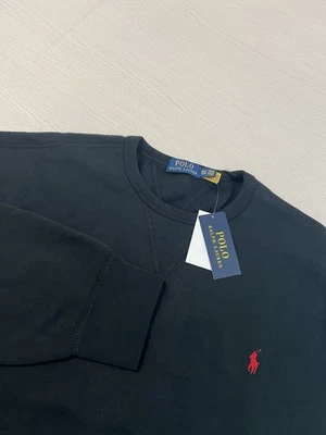 Polo Ralph Lauren Sweatshirt Men's 2XLT Big Cruise Black Fleece Crewneck NWT - Image 1 of 4