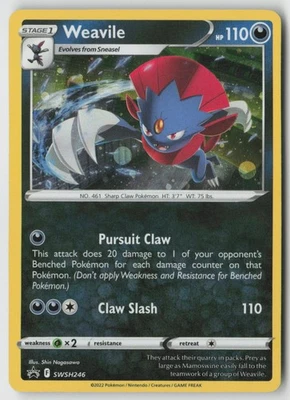 Weavile - (Cosmos Holo) SWSH246 - SWSH: Sword & Shield Promo Cards Holo - PTCG - Image 1 of 2