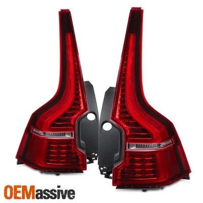 Par de luces traseras de freno trasero lámpara de funcionamiento LED para Volvo XC60 2018-2024 Foto 1 de 4