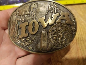 Medallas de diseño de premio ADM de colección con hebilla de cinturón de latón macizo gran sello - Imagen 1 de 3