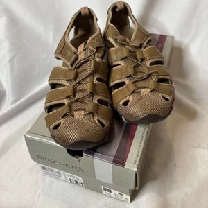 SKECHERS 9.5 Bikers Expedition Brown Women’s Slip On Sandals - Picture 1 of 9