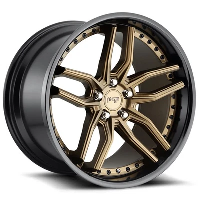 Niche M195 Methos 20x9 5x4.5" +35mm Bronze Wheel Rim 20" Inch Foto 1 de 4