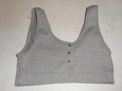 Women size Small, gray striped wire free bra by Lucky Brand - Image 1 of 2