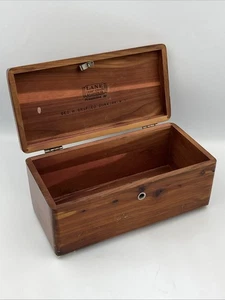 Vintage Lane Cedar Keepsake Box Mini Chest by Geo. H. Graf Co. Dunkirk NY No Key - Picture 1 of 13