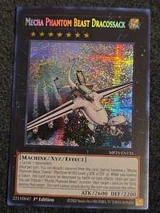 Yugioh! TCG - Mecha Phantom Beast Dracossack - Secreto Prismático Raro - MP25-EN135 - Imagen 1 de 1