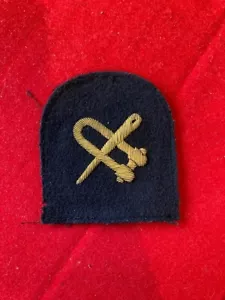 Vintage Royal Navy BOOM DEFENCE RATING bullion badge - Foto 1 di 3