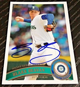 Blake Beavan - 2011 Topps Update Signed Rookie Debut Autograph Auto Card #US-3 - Picture 1 of 1