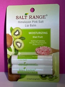 Gama de sal ~ Bálsamo labial de sal rosa del Himalaya ~ KIWI FRUIT 0,15 oz*2 - Imagen 1 de 3