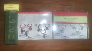 16 Piece Different Wine Charms New 3 Different Sets Holiday - Picture 1 of 11