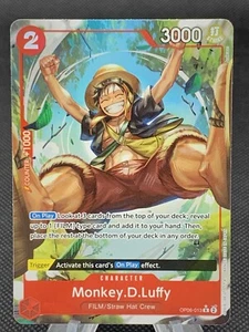 One Piece CCG Monkey D Luffy OP06-013 Alt Art Wings of the Captain English - Picture 1 of 2