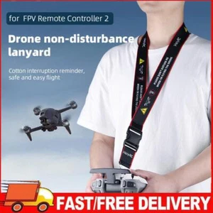 Fernbedienungs-Lanyard-Umhängeband für DJI FPV-Drohne (Schwarz Rot) - Bild 1 von 8