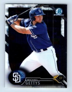 2016 Bowman Chrome Draft Michael Gettys San Diego Padres #BDC-185 - Picture 1 of 2