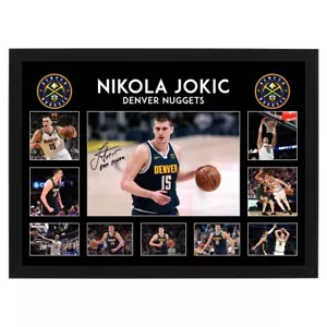 NIKOLA JOKIC MVP SIGNED FRAMED POSTER LEBRON JORDAN CURRY BASKETBALL MEMORABILIA - Picture 1 of 1