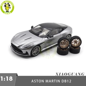 1/18 Aston Martin DB12 DB 12 Silver Black Top Diecast Model Toy Car - Picture 1 of 17