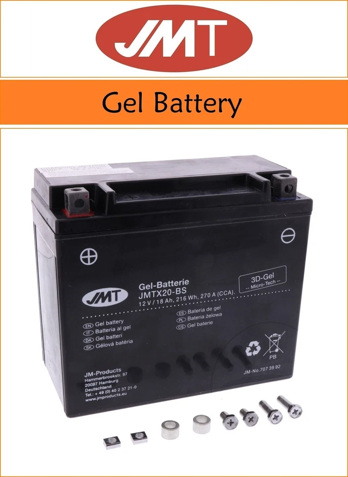 Harley Davidson XLH 1200 (Sportster) 1987-1996 [JMT Gel Motorcycle Battery] - Image 1 of 1