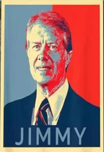 Póster artístico electoral de Jimmy Carter 1976. 11" X 17". ¡Raro! - Imagen 1 de 1