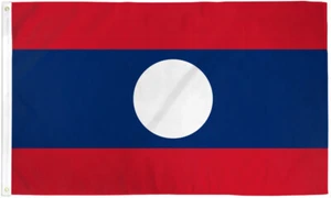 Laos Flag 2x3ft House Flag Laotian Flag - Picture 1 of 2