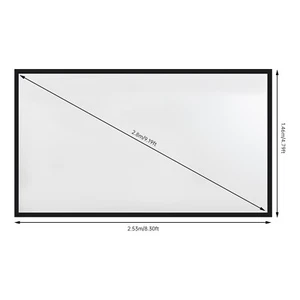 110 Zoll 16:9 Full HD Heimkino Beamer Leinwand Projektionswand Wand Projektions - Bild 1 von 24