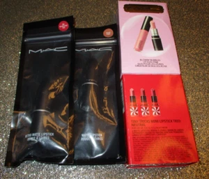 4x MAC Mini Lipstick/Sets NIB - Picture 1 of 3