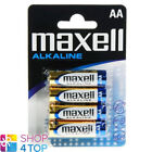 4 Maxell Alcaline Aa R6 batteries 1.5V blister Paquet MN1500 AM3 E91 Neuf