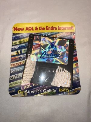 Vintage America Online AOL Floppy Disc/Disk 1998 Version Rare - Image 1 of 2