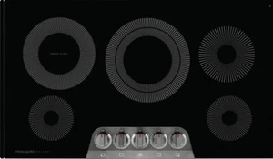 Frigidaire GCCE3670AD 36" Black Stainless 5 Element Electric Cooktop NIB #149725 - Picture 1 of 4