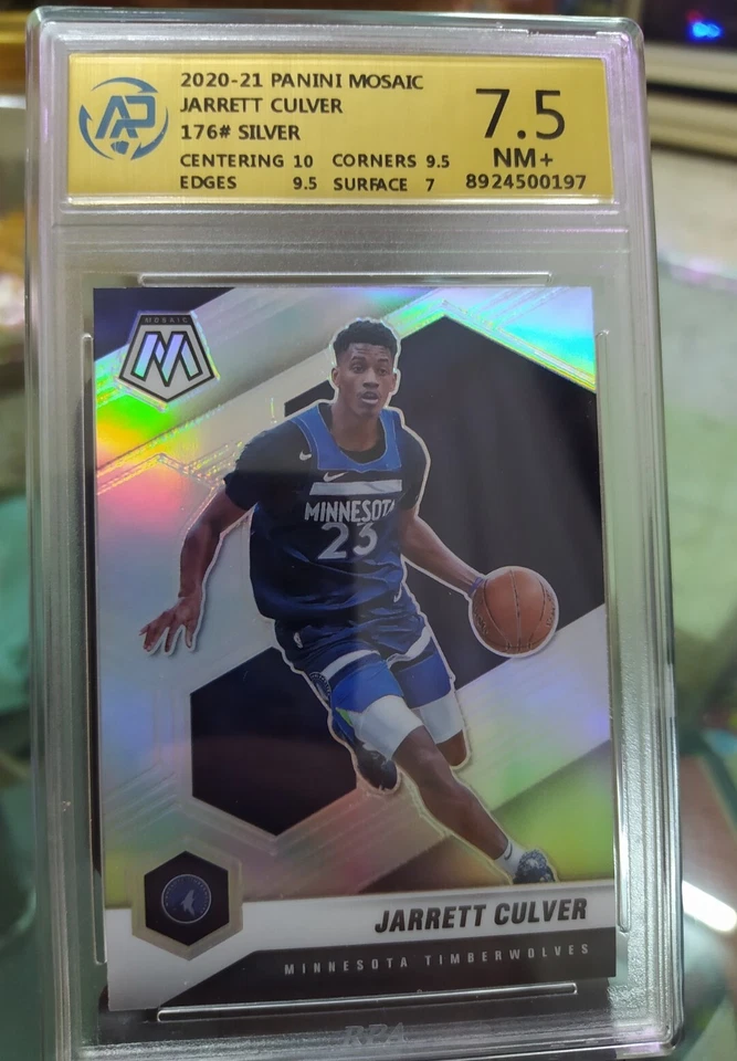 JARRETT CULVER 2020-21 Panini Mosaic Silver NBA card (RPA-7.5 NM+) - Image 1 of 4