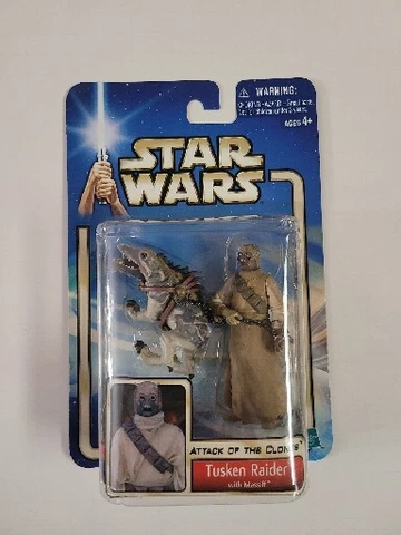 2002 Star Wars, Attack of the Clones #52, Tusken Raider with Massiff carded Cover