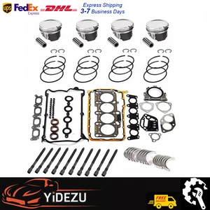 Head Gasket Set Piston Bearings For VW Jetta Golf A4 TT AWM AWV AWP 1.8T 00-09 - Picture 1 of 12