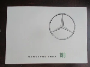 Mercedes Benz 190 Poster Prospekt - Bild 1 von 1