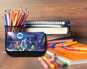Monsters Inc #2 Personalised Black Pencil Case -Add Name-PCB 1118 - Picture 1 of 3