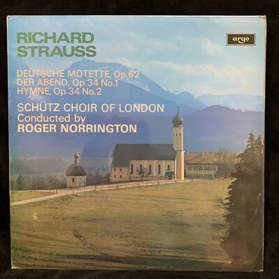 STRAUSS Motet, Hymne, etc - Schutz Choir - Roger Norrington - ARGO ZRG-803 - Image 1 of 4