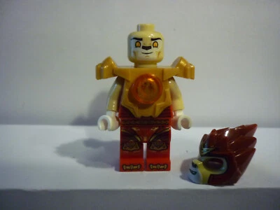 Lego Legends of Chima Minifig Laval Fire Chi Heavy Armor ref loc093 set 70144 - Photo 1/2