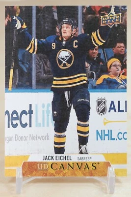 2020-21 Upper Deck UD Canvas Jack Eichel #C130 Buffalo Sabres - Image 1 of 2