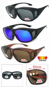 Gafas de sol de ajuste grande sobre la mayoría de las gafas Rx cubierta de lentes polarizadas envolventes - Imagen 1 de 25