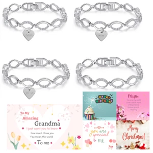 Swarovski® Bracelet Jewellery Crystals Gift Present Birthday Mum Sis Nan Wife  - Picture 1 of 15