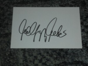WOLFGANG WEBER  - WORLD CUP 66 PLAYER -GERMANY-INDEX CARD SIGNED 