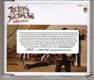(A421) Joe Lean & The Jing Jang Jong, Where Do .- DJ CD
