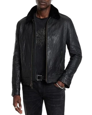 $998 NWT Brand New John Varvatos Sant Leather Jacket EU 52 USA 42 - Image 1 of 4