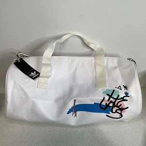 Adidas Helas Duffle Bag NWT White Weekend Travel Gym - Picture 1 of 8