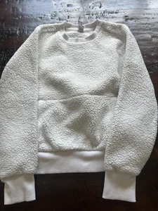 Athleta Girl Shearling Sweatshirt 8-10 - Picture 1 of 3