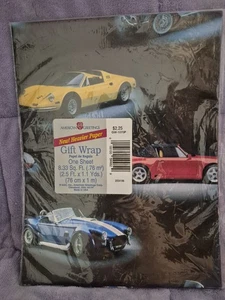 Vintage Gift Wrap Classic Cars 1 Sheet - Picture 1 of 2