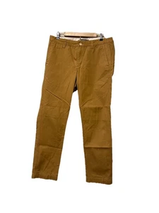 L.L. Bean Men's Signature Slim Straight Fit Chino Khaki Pants Cotton Size 34WX30 - Picture 1 of 10