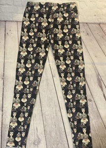 Lularoe Disney Villains OS Leggings Evil Queen Ursula Cruella Halloween - Picture 1 of 14