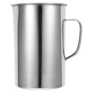 2000ml Stainless Steel Measuring Cup Frothing Cup With Marking Level And Ha - Picture 1 of 10
