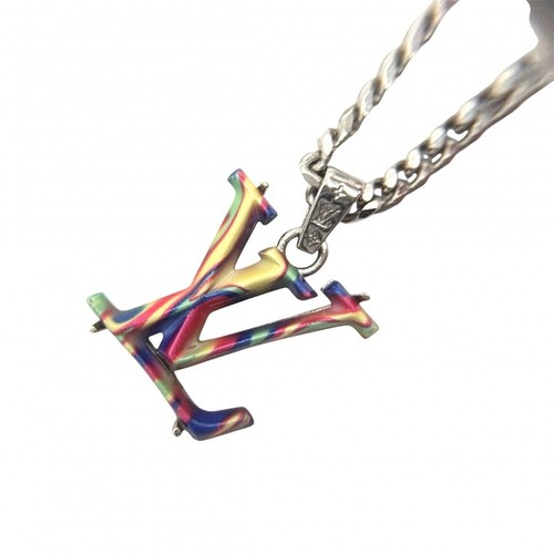 LOUIS VUITTON（LV） Louis Vuitton Collana Psichedelica Monogramma Fiore Unisex Argento Blu